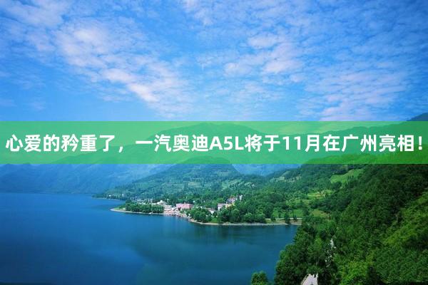 心爱的矜重了，一汽奥迪A5L将于11月在广州亮相！