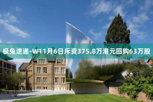 极兔速递-W11月6日斥资375.8万港元回购63万股