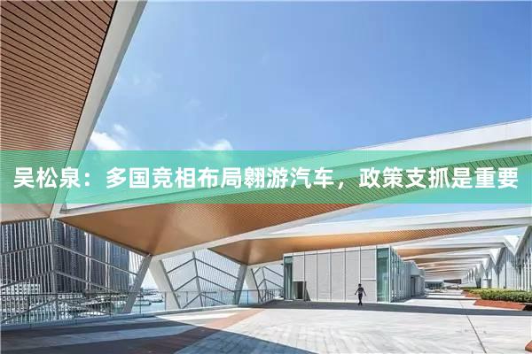 吴松泉：多国竞相布局翱游汽车，政策支抓是重要