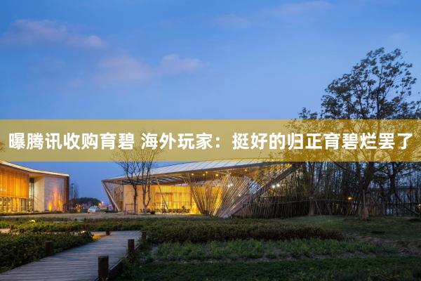 曝腾讯收购育碧 海外玩家：挺好的归正育碧烂罢了